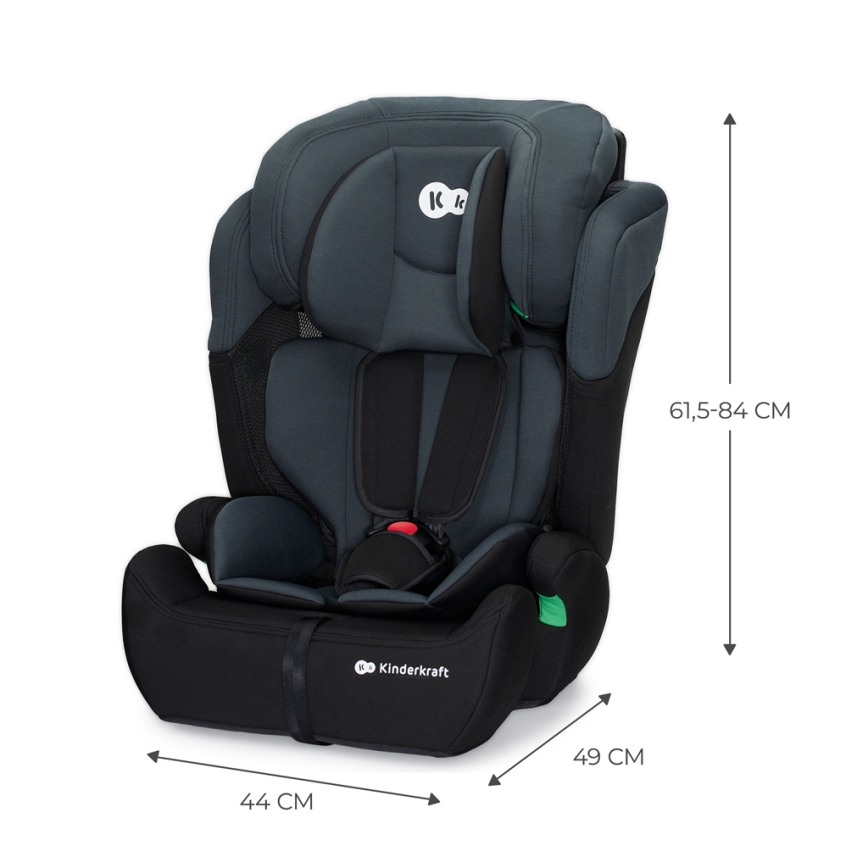KINDERKRAFT - Autostoel COMFORT UP i-Maat (76-150 cm) donker