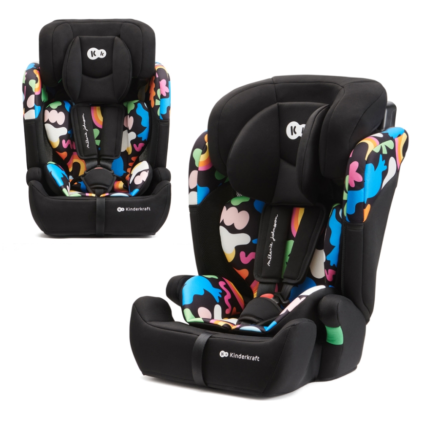 KINDERKRAFT - Autostoel COMFORT UP i-Maat (76-150 cm) kleurrijk