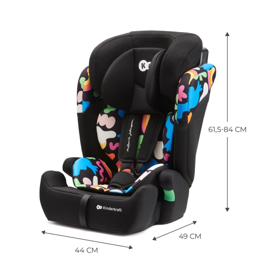 KINDERKRAFT - Autostoel COMFORT UP i-Maat (76-150 cm) kleurrijk