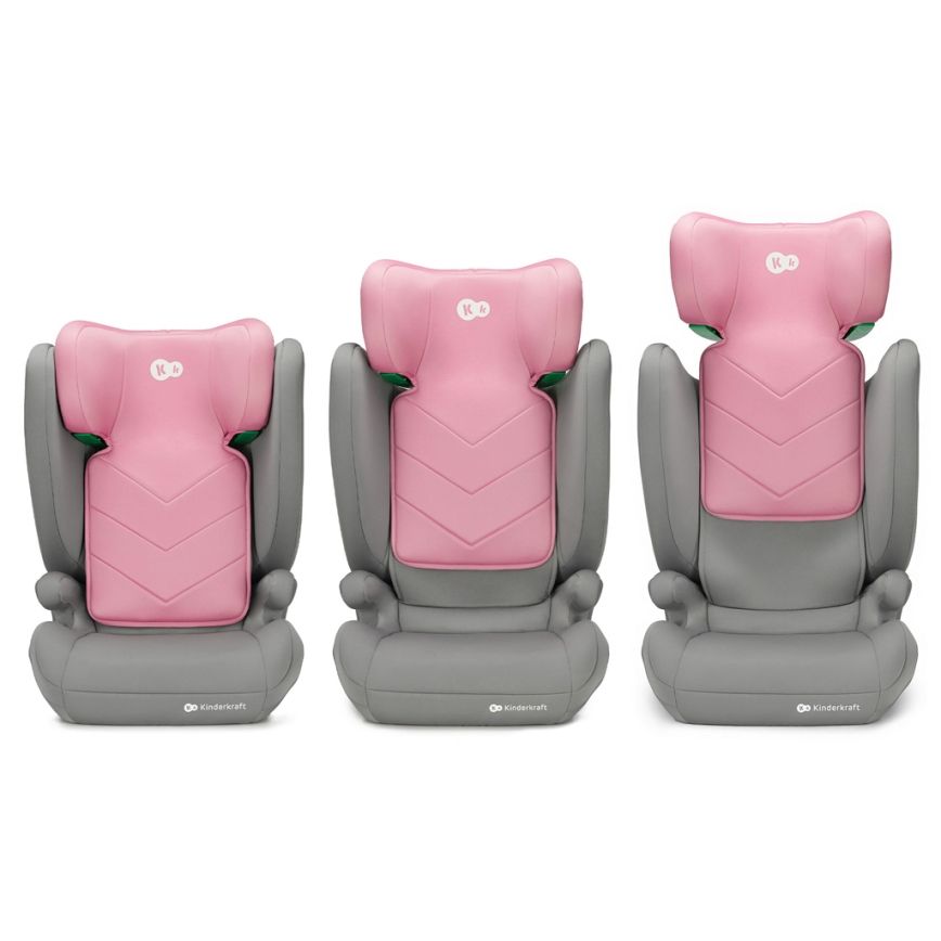 KINDERKRAFT - Autostoel I-SPARK i-Maat (100-150 cm) roze