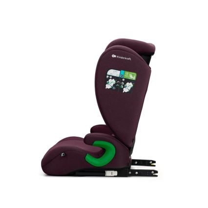 KINDERKRAFT - Autostoel JUNIOR FIX 2 (100-150 cm) Cherry pearl