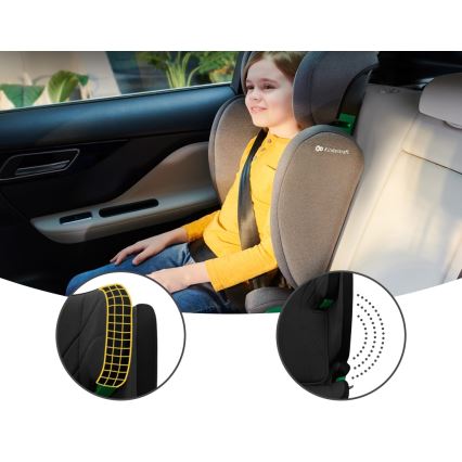 KINDERKRAFT - Autostoel JUNIOR FIX 2 (100-150 cm) Graphite zwart