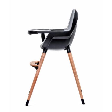 KINDERKRAFT - Baby eetstoel FINI grijs/zwart