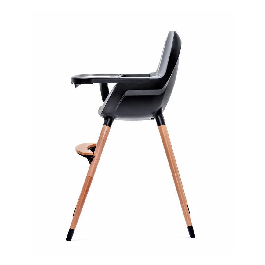 KINDERKRAFT - Baby eetstoel FINI grijs/zwart