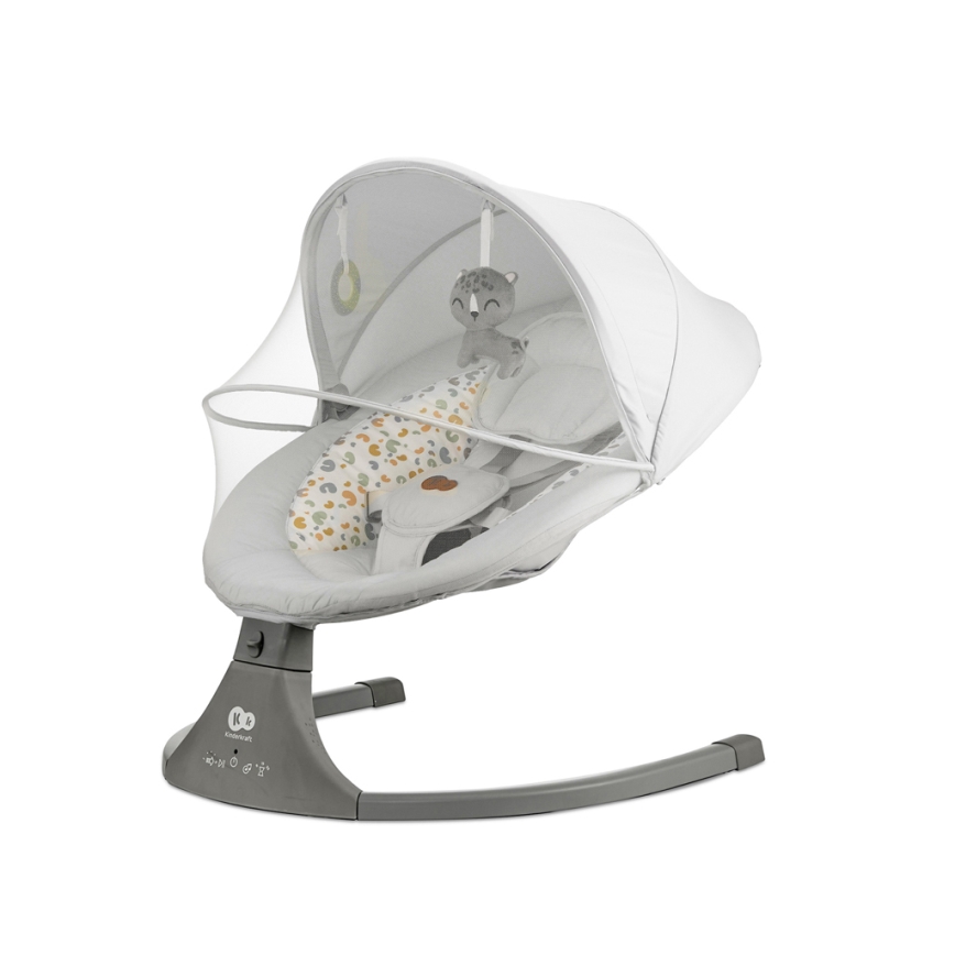 KINDERKRAFT - Babywip met melodie 2in1 LUMI lichtgrijs