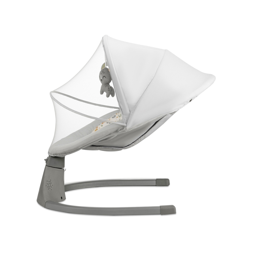 KINDERKRAFT - Babywip met melodie 2in1 LUMI lichtgrijs