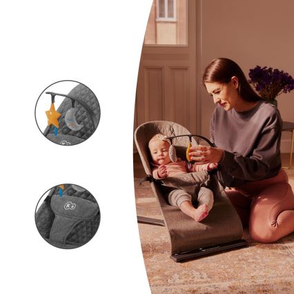 KINDERKRAFT - Babywipstoel MIMI grijs