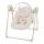 KINDERKRAFT - Balancelle musicale pour bébé SWINGEE beige 4xAAA/230V