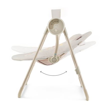 KINDERKRAFT - Balancelle musicale pour bébé SWINGEE beige 4xAAA/230V