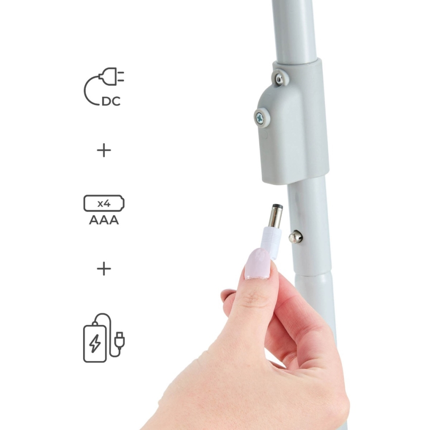 KINDERKRAFT - Balancelle pour bébé SWINGEE grise avec mélodie 4xAAA/230V