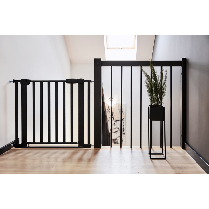 KINDERKRAFT - Barrière de sécurité LOCK&GO 75-103 cm noir