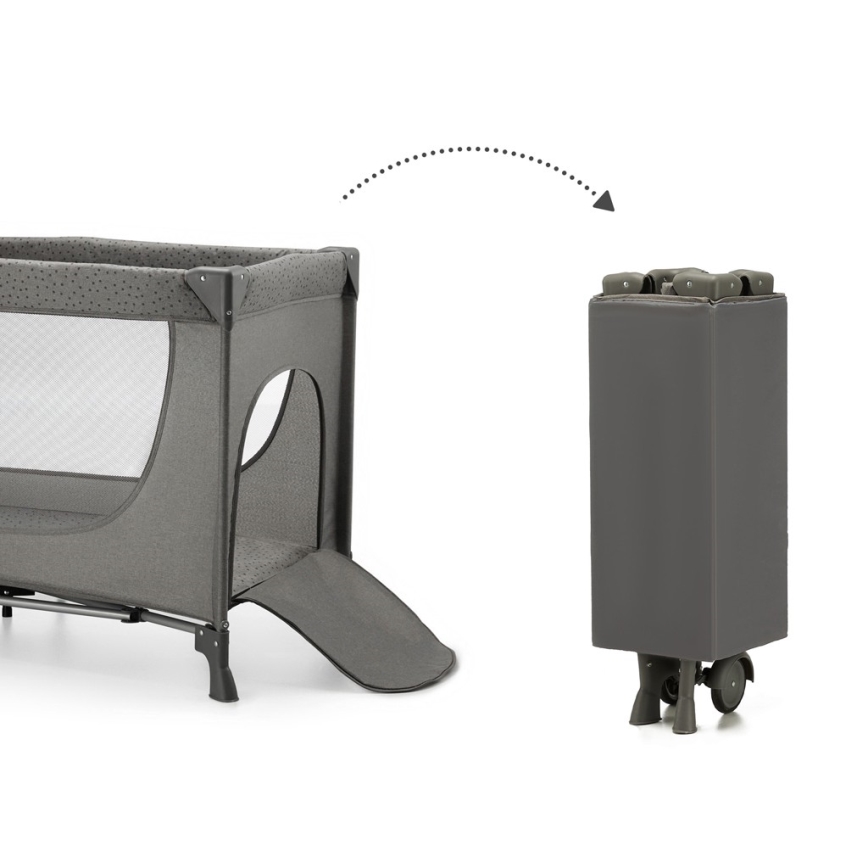 KINDERKRAFT - Berceau de voyage JOY 2 gris