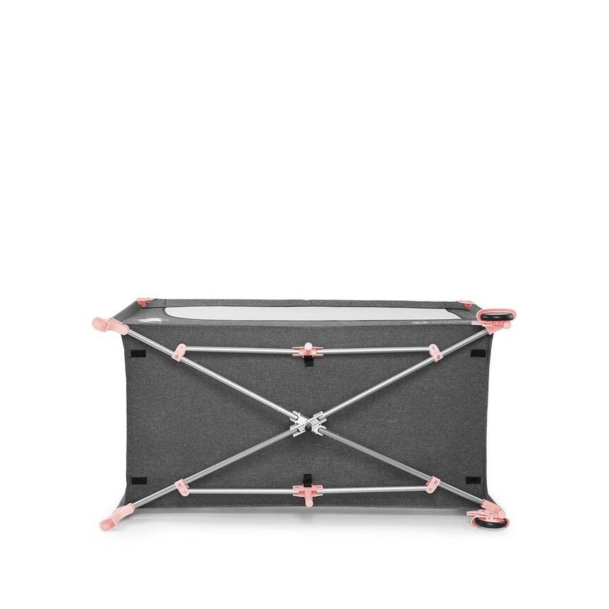 KINDERKRAFT - Berceau de voyage JOY avec accessoires gris-rose
