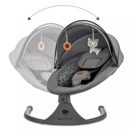 KINDERKRAFT - Berceuse avec mélodie 2en1 LUMI 4xAAA gris foncé