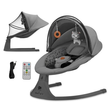 KINDERKRAFT - Berceuse avec mélodie 2en1 LUMI 4xAAA gris foncé
