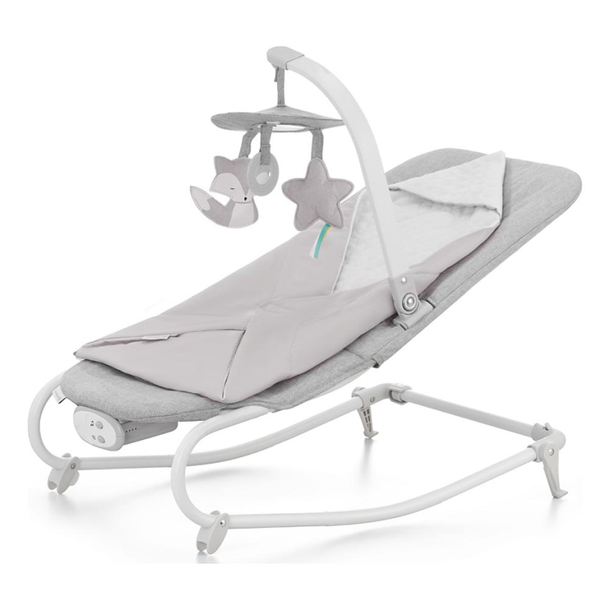 KINDERKRAFT - Berceuse vibrante pour bébé avec une mélodie FELIO 2 gris