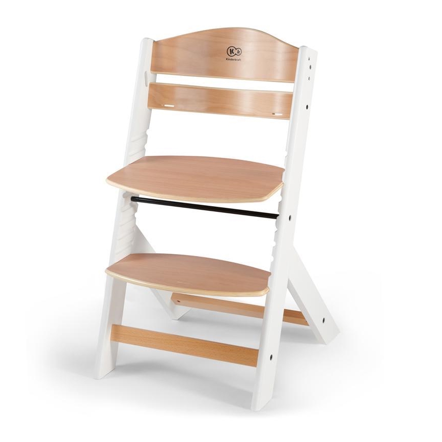 KINDERKRAFT - Chaise de repas pour bébé ENOCK blanc