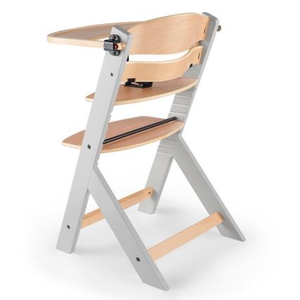 KINDERKRAFT - Chaise de repas pour bébé ENOCK grise
