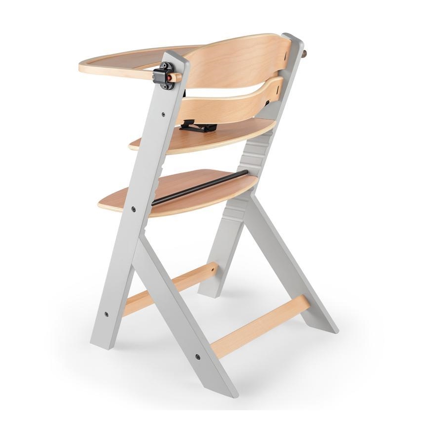 KINDERKRAFT - Chaise de repas pour bébé ENOCK grise