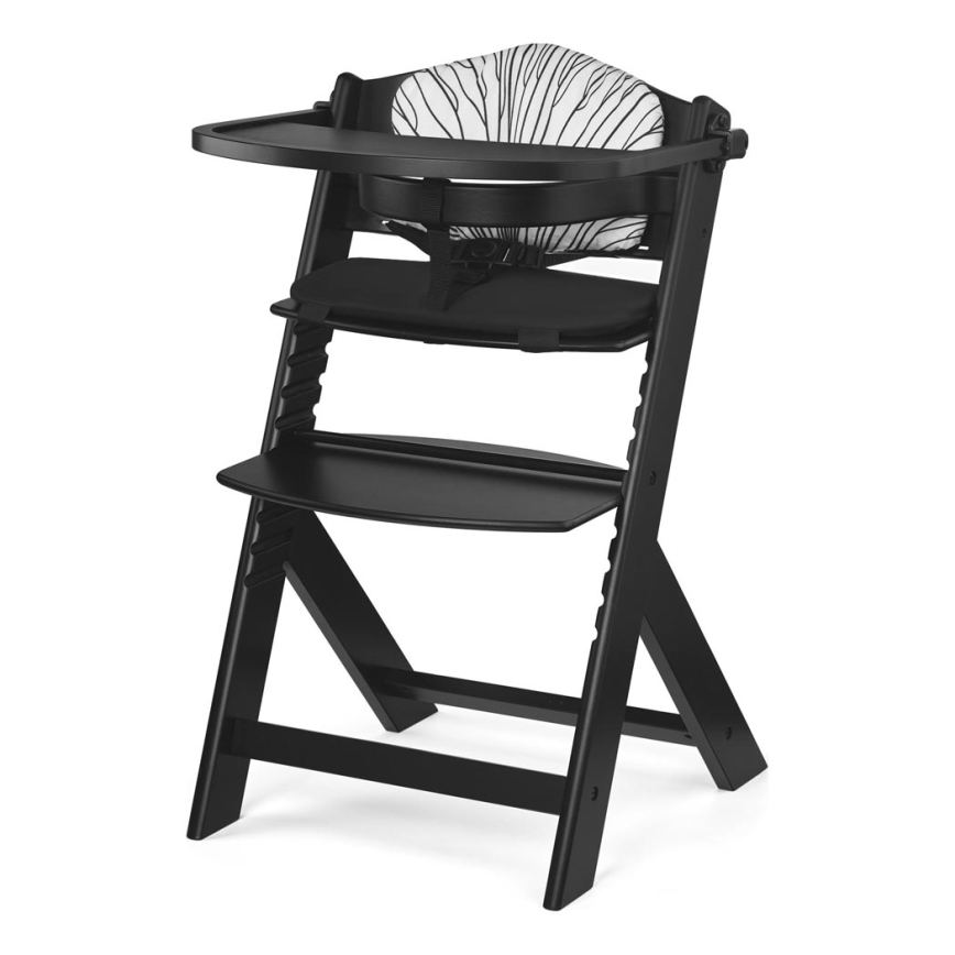 KINDERKRAFT - Chaise de repas pour enfant ENOCK Premium rembourrée, noire
