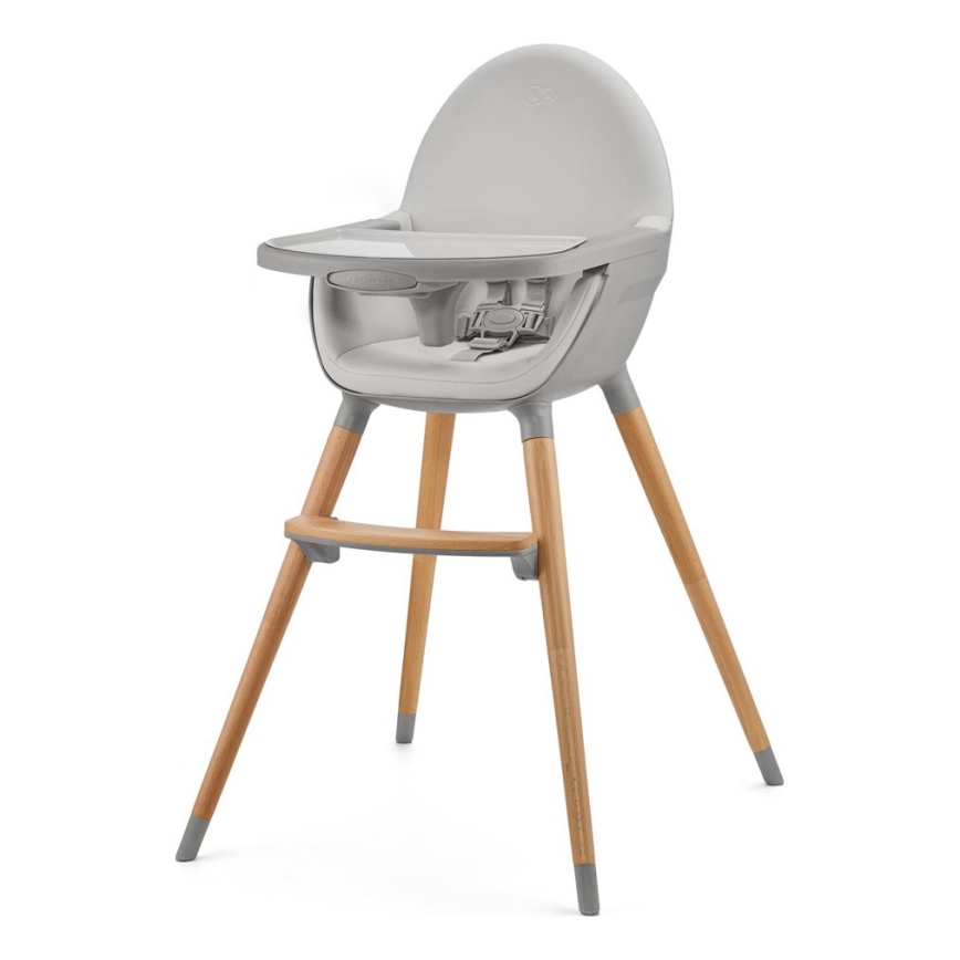 KINDERKRAFT - Chaise haute enfant 2v1 FINI2 hêtre/gris