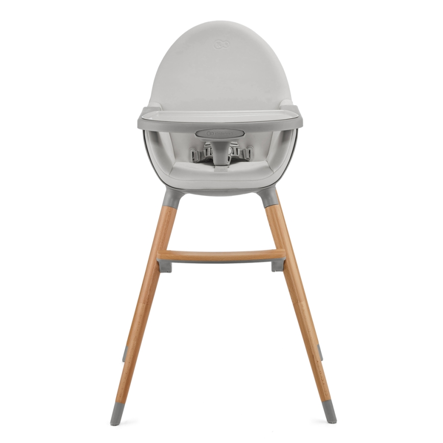 KINDERKRAFT - Chaise haute enfant 2v1 FINI2 hêtre/gris