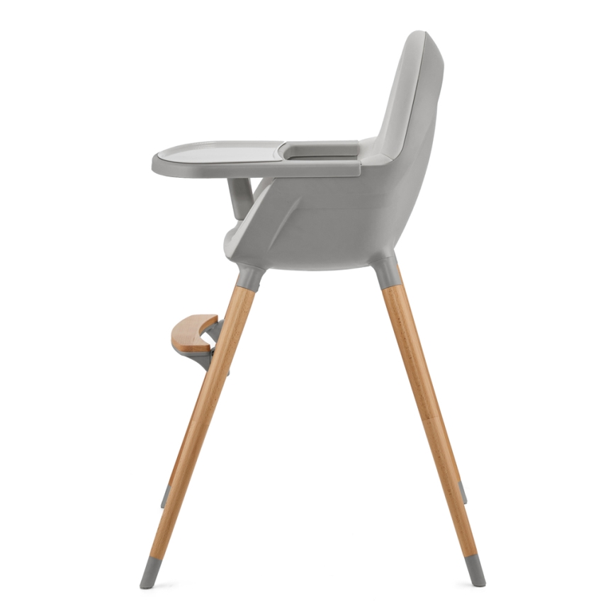 KINDERKRAFT - Chaise haute enfant 2v1 FINI2 hêtre/gris