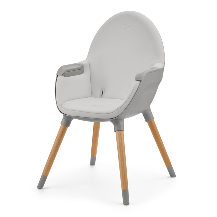 KINDERKRAFT - Chaise haute enfant 2v1 FINI2 hêtre/gris