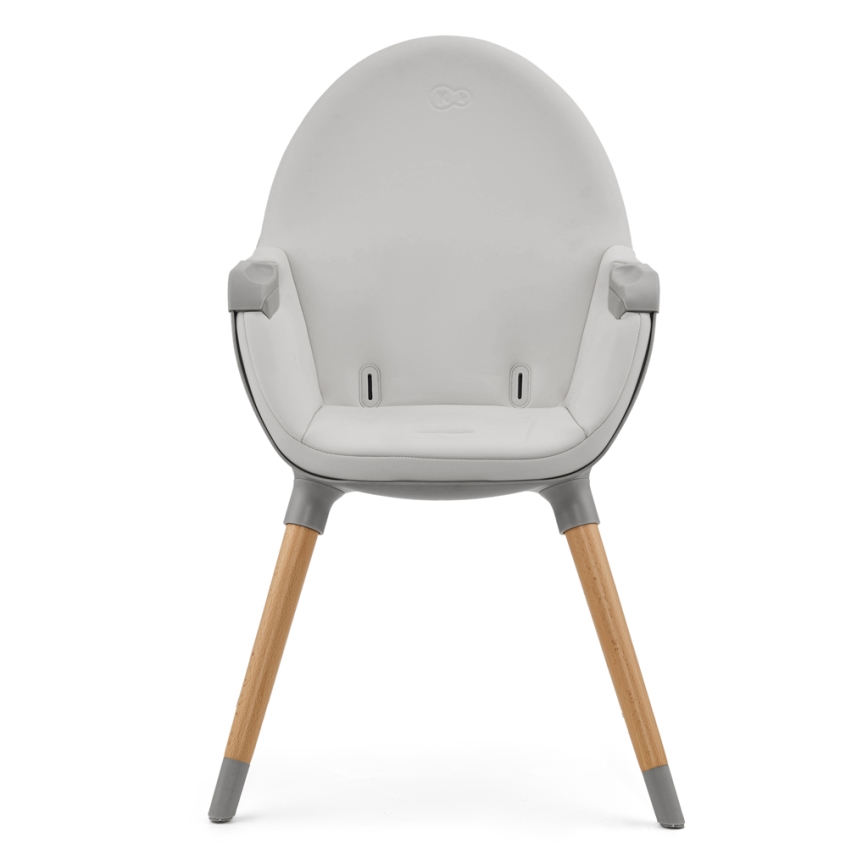 KINDERKRAFT - Chaise haute enfant 2v1 FINI2 hêtre/gris