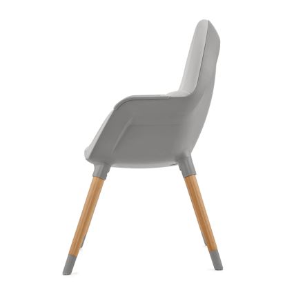 KINDERKRAFT - Chaise haute enfant 2v1 FINI2 hêtre/gris
