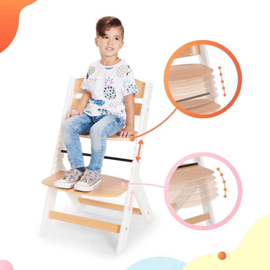 KINDERKRAFT - Chaise haute pour enfant ENOCK gris