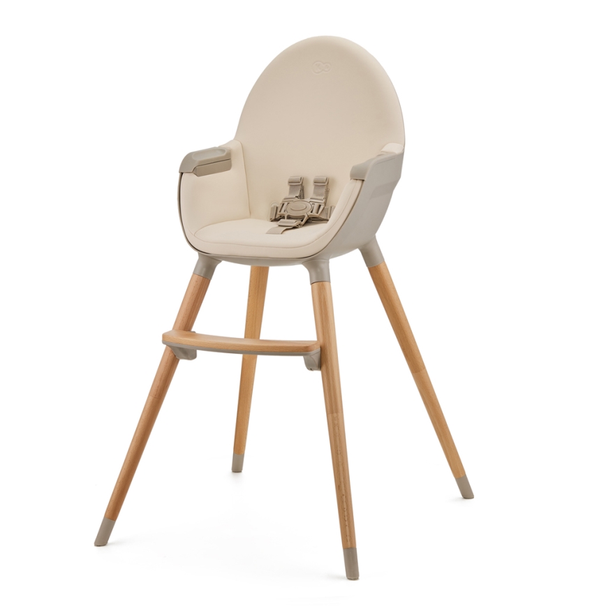 KINDERKRAFT - Chaise haute enfant FINI2 hêtre/beige