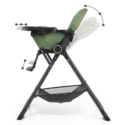 KINDERKRAFT - Chaise haute enfant FOLDEE vert
