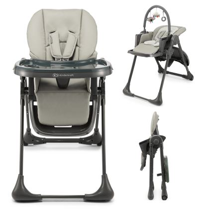 KINDERKRAFT - Chaise haute enfant TUMMIE gris