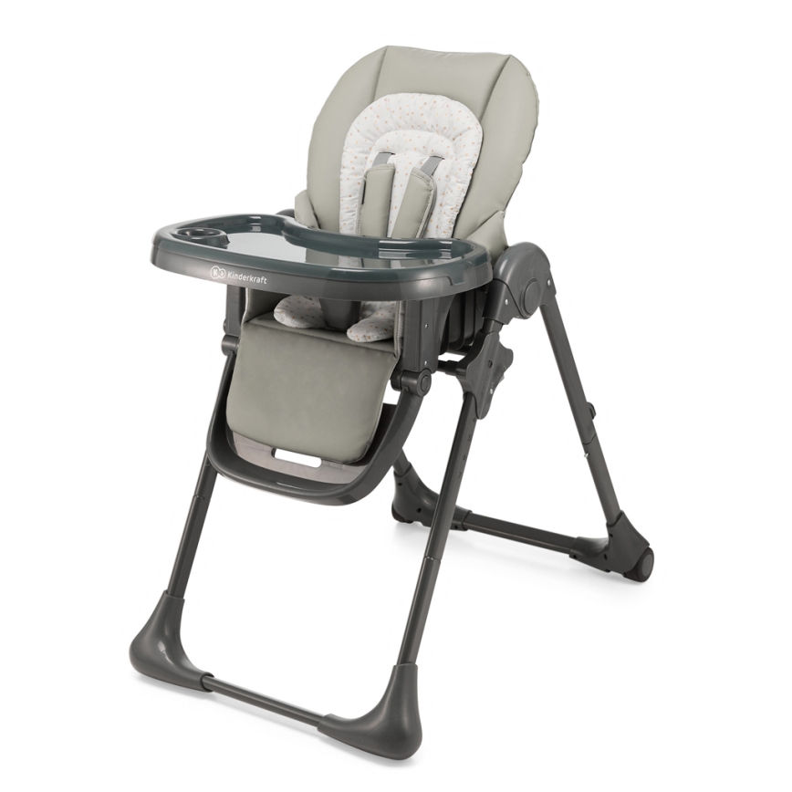 KINDERKRAFT - Chaise haute enfant TUMMIE gris