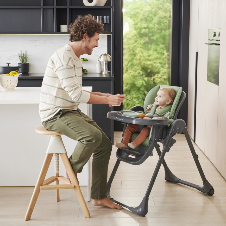 KINDERKRAFT - Chaise haute enfant TUMMIE vert