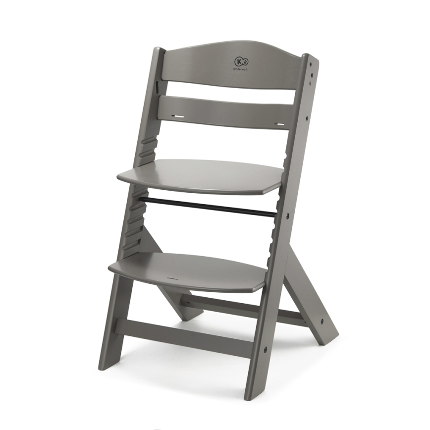 KINDERKRAFT - Chaise haute pour enfant ENOCK grise
