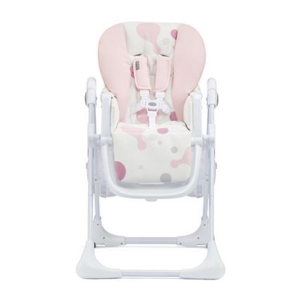 KINDERKRAFT - Chaise haute pour repas enfant YUMMY rose/blanc