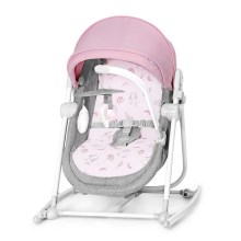 KINDERKRAFT - Chaise longue pour bébé 5in1 NOLA rose/gris