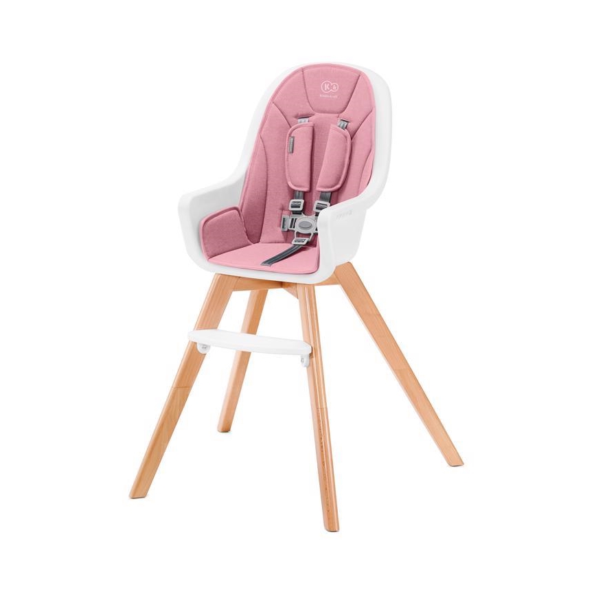 KINDERKRAFT - Chaise repas bébé 2en1 TIXI rose