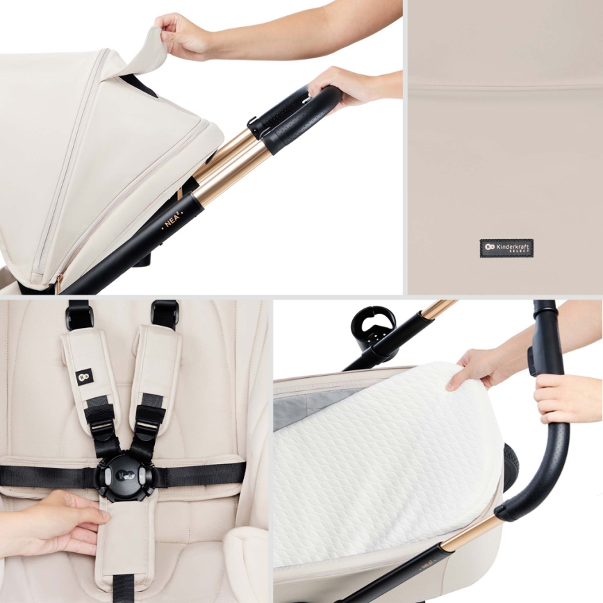 KINDERKRAFT - Combinatiekinderwagen 2in1 NEA 2 beige