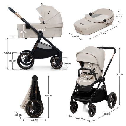 KINDERKRAFT - Combinatiekinderwagen 2in1 NEA 2 beige