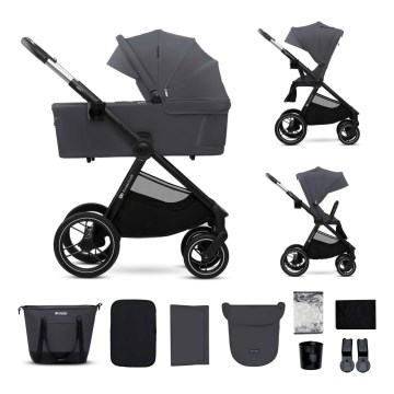 KINDERKRAFT - Combinatiekinderwagen 2in1 NEA 2 Donkergrijs