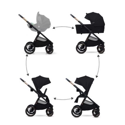 KINDERKRAFT - Combinatiekinderwagen 2in1 NEA 2 Midnight zwart
