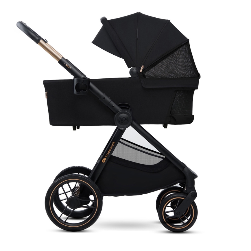 KINDERKRAFT - Combinatiekinderwagen 2in1 NEA 2 Midnight zwart