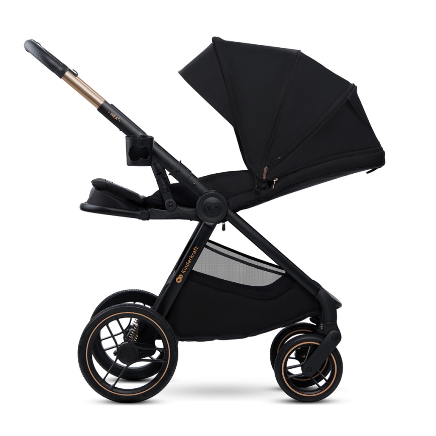 KINDERKRAFT - Combinatiekinderwagen 2in1 NEA 2 Midnight zwart