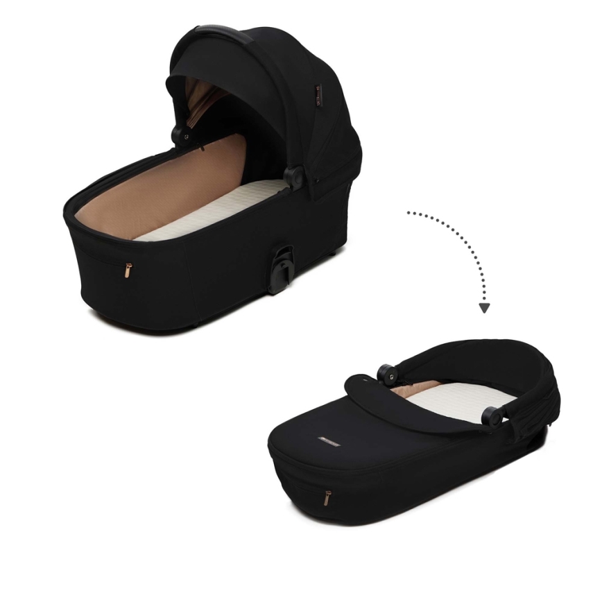 KINDERKRAFT - Combinatiekinderwagen 2in1 NEA 2 Midnight zwart