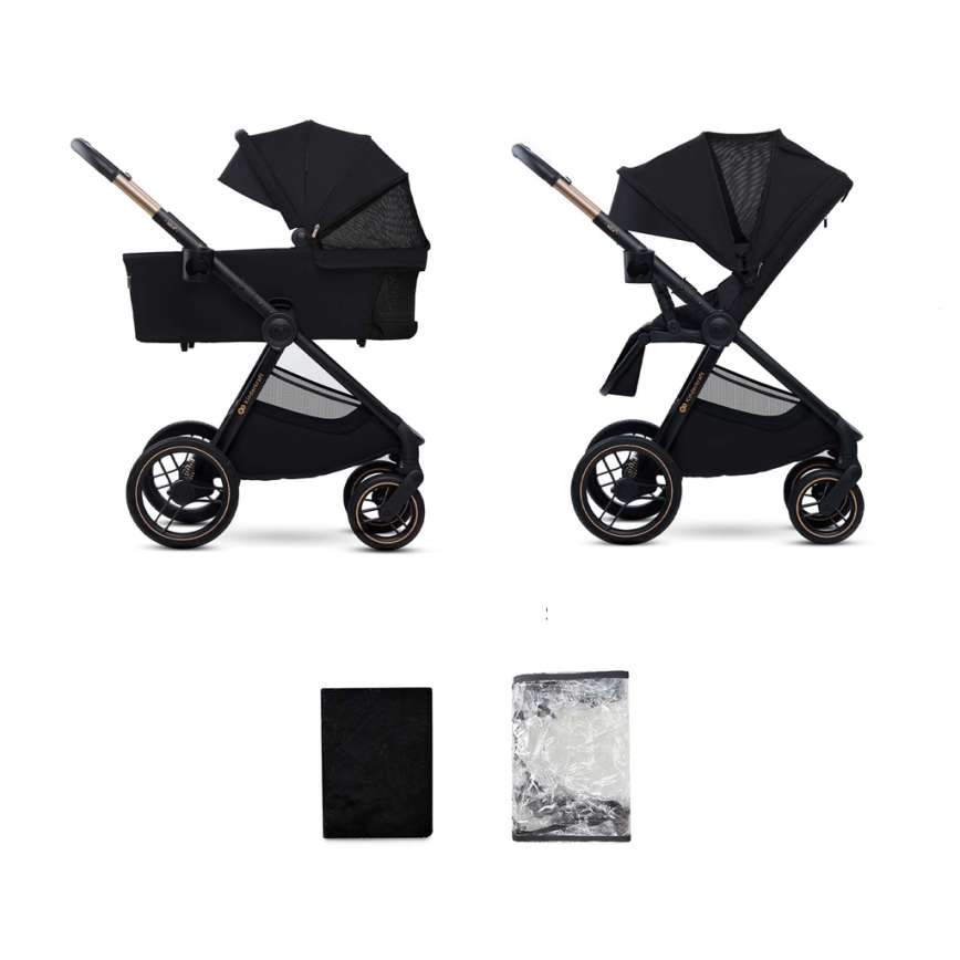 KINDERKRAFT - Combinatiekinderwagen 2in1 NEA 2 Midnight zwart