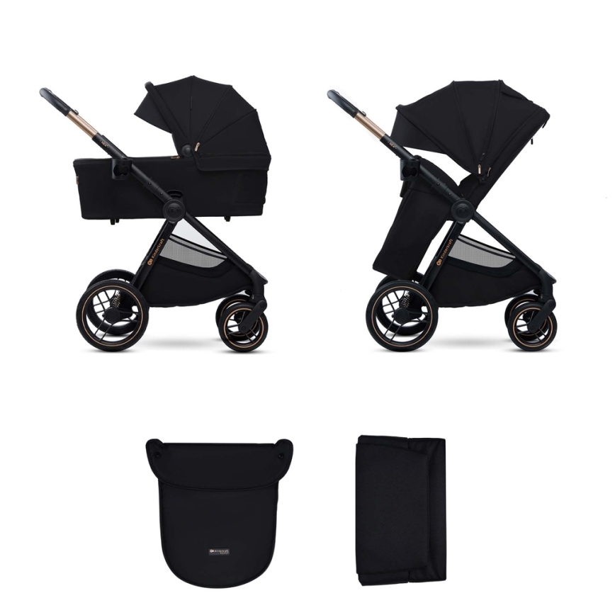 KINDERKRAFT - Combinatiekinderwagen 2in1 NEA 2 Midnight zwart