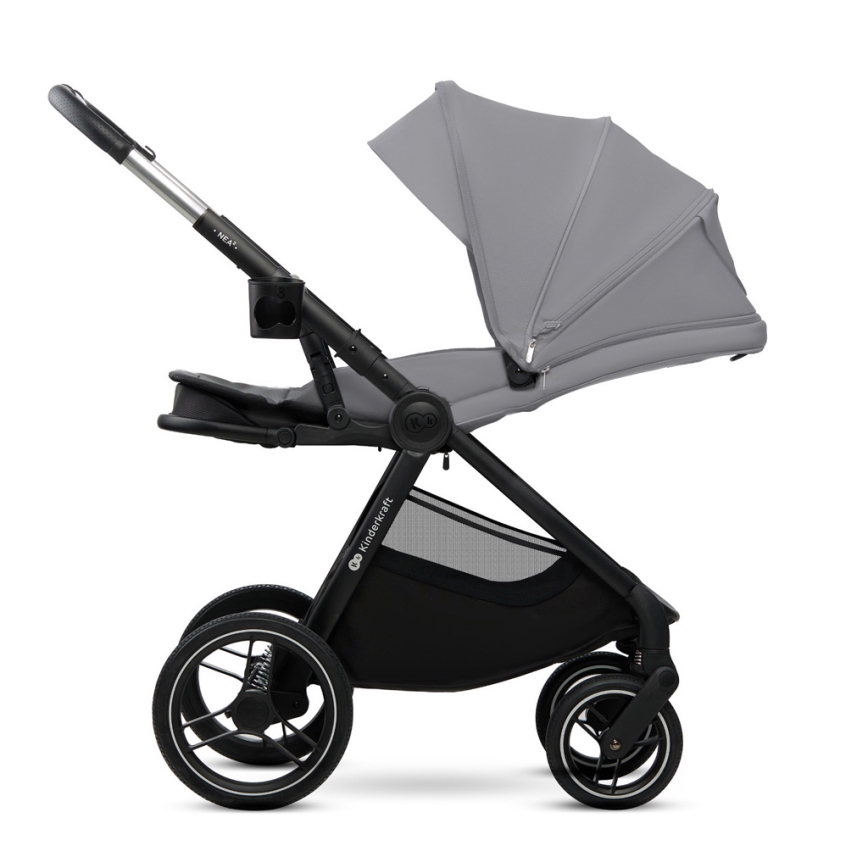 KINDERKRAFT - Combinatiekinderwagen 2in1 NEA 2 Platinum grijs